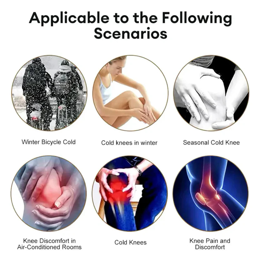 Wool Knee Warmers – Adjustable -30° Thermal Pads for Men & Women