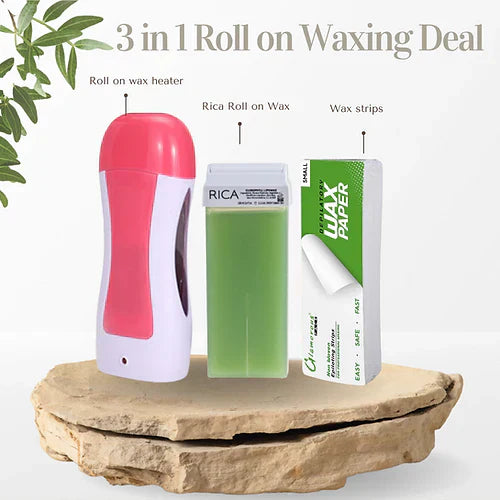 Atwax Portable Rolling Depilatory Epilators Cartridge Wax Warmer Hot Wax Hair Removal Shaving Heater Machine Parrafin Salon Tool With Wax