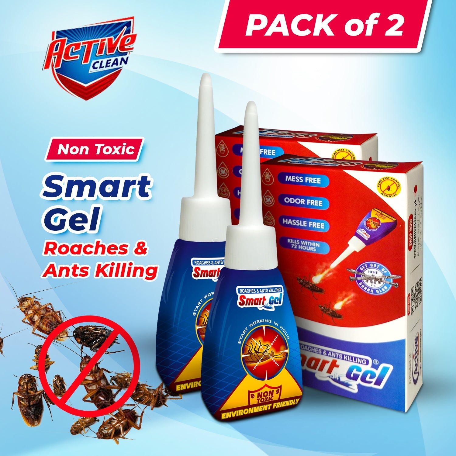 Smart Gel-20gm-Roach Killer Gel Kill Insects Anywhere Roach Bait Pest Control Kills 99%