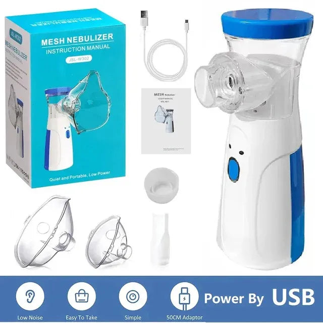 Mesh Portable Nebulizer Machine & Mask for Kids and Adults Mini Inhaler Nebulizer